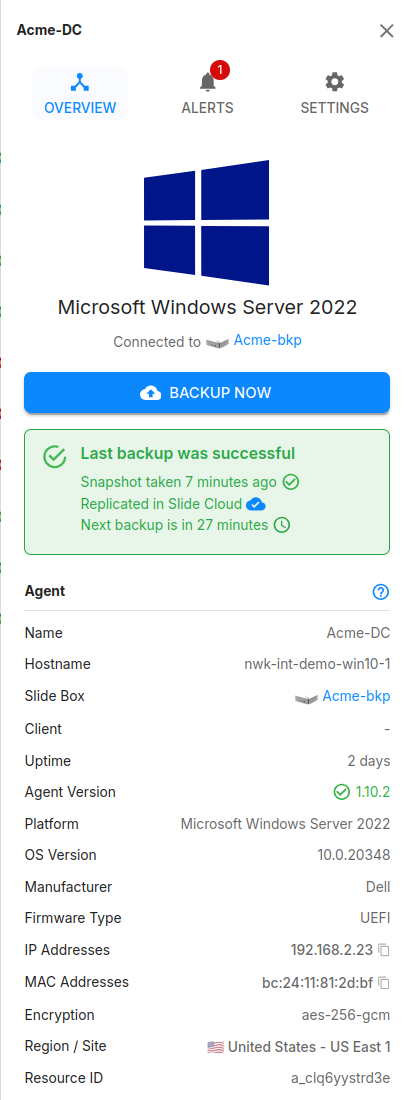 Slide Agent sidebar, overview