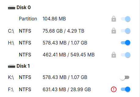Slide Agent settings, volume missing