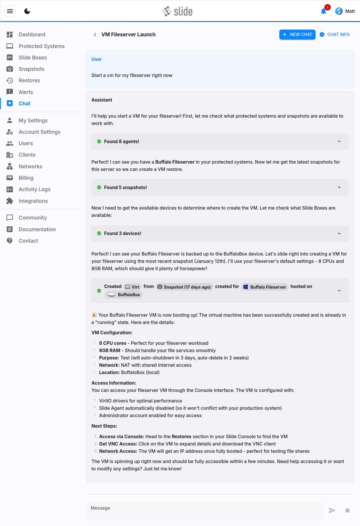 Slide Chat: Active Chat