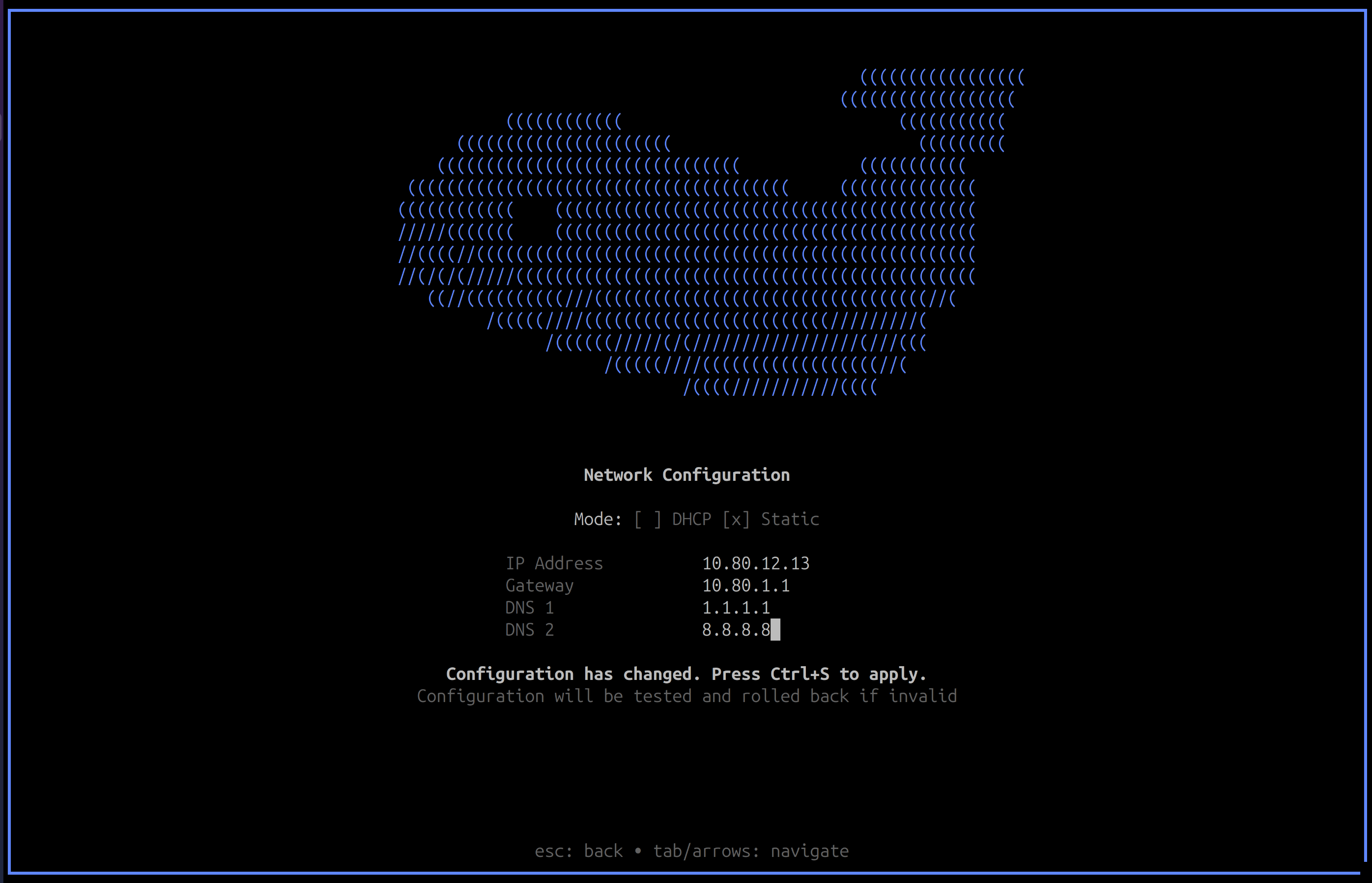 Slide Box Static IP address
