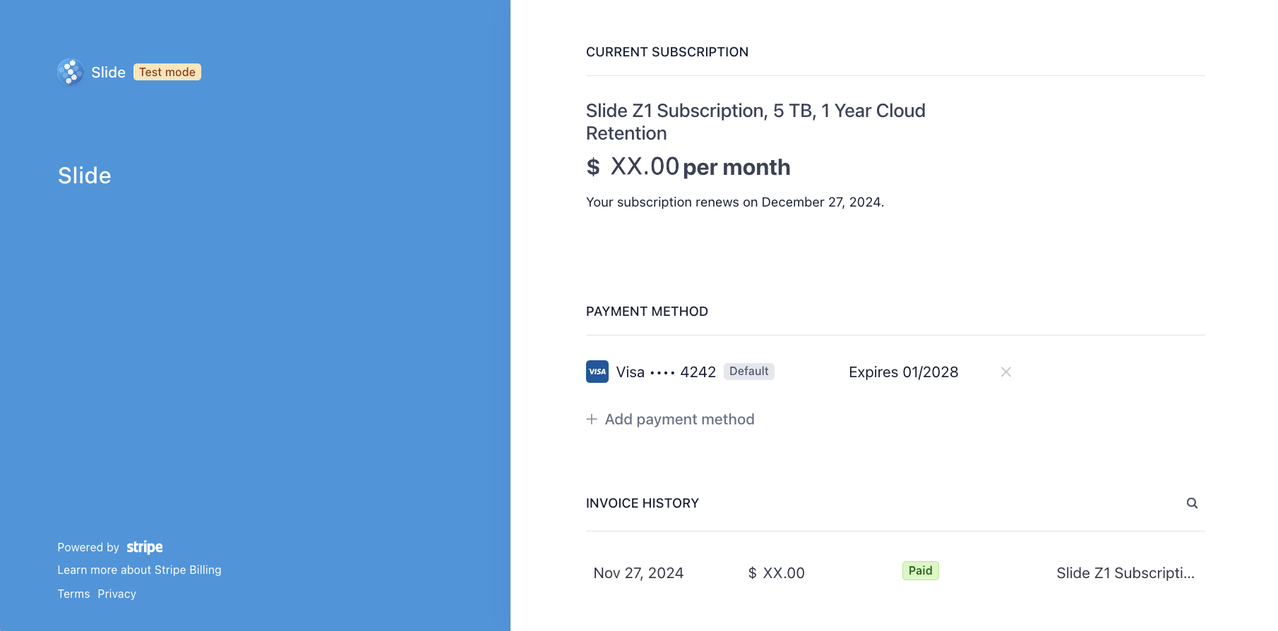 Slide Payments